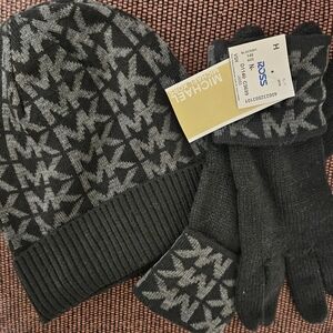 Michael Kors Hat and Glove set